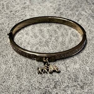 Coach Gold Charm Bangle Bracelet